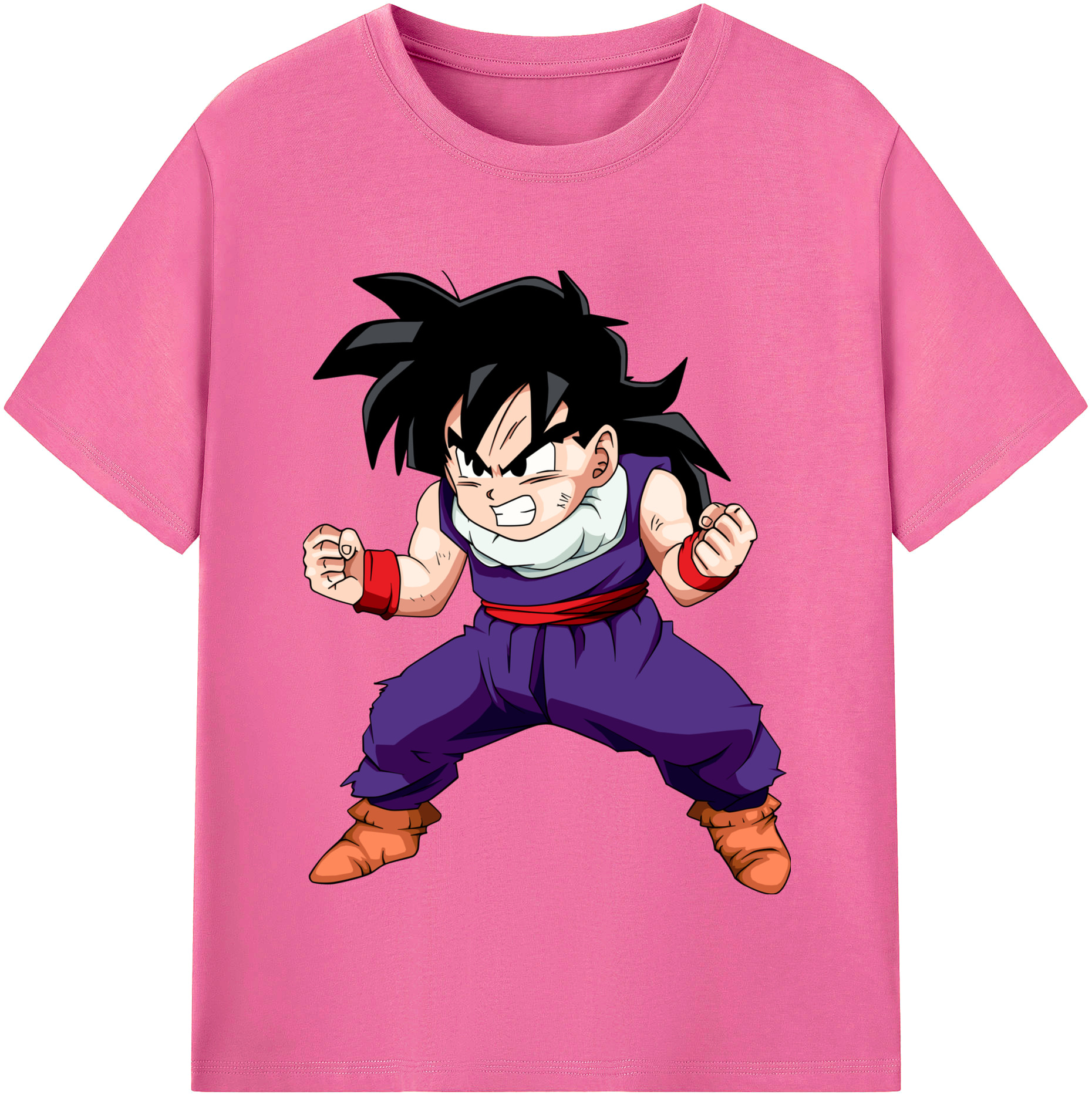 （画像用） ドラゴンボール 孫 悟飯（そんごはん）DRAGON BALL Son Gohan レディースカジュアルプリントTシャツ（綿100％）